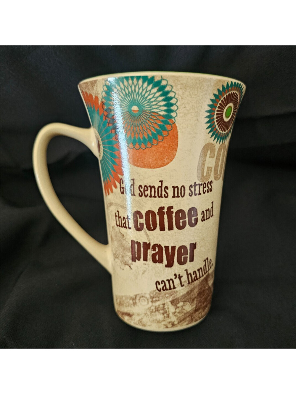 New Abby Press God Sends No Stress That Coffee Prayer Can't Handle Mug Cup 5.5"